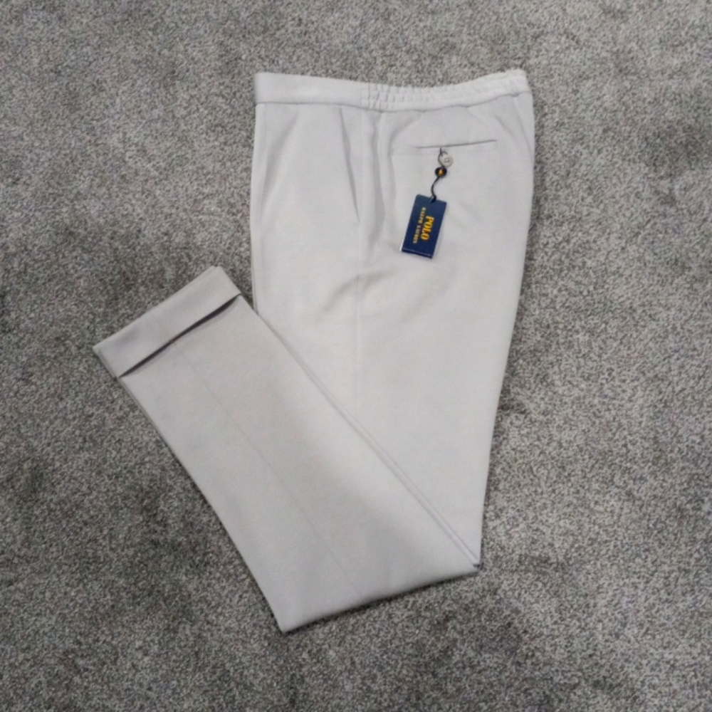 Men's Polo Light Grey Dress Slacks